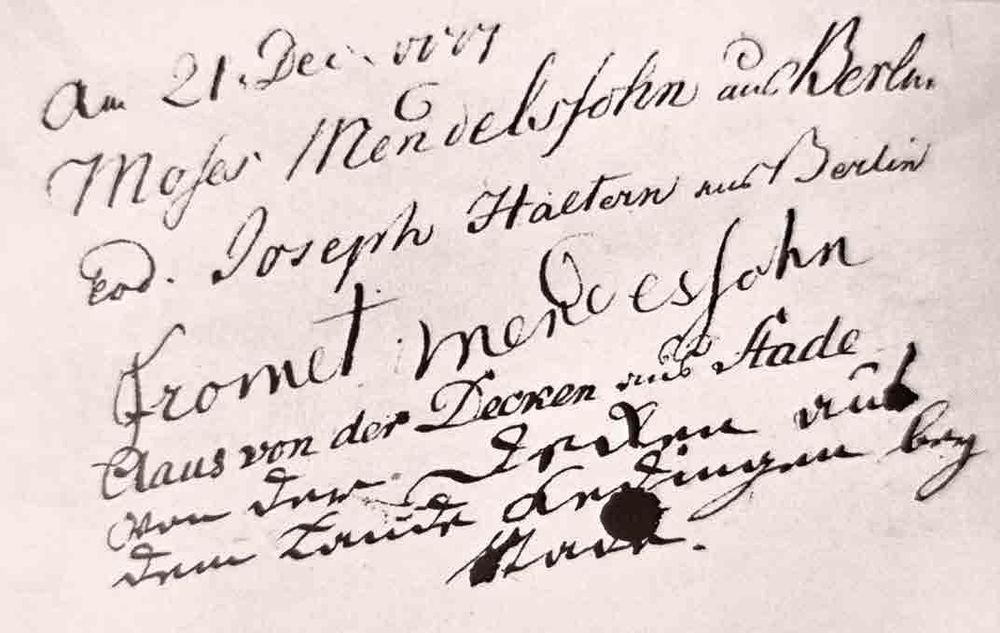 Moses Mendelssohn in Wolfenbüttel